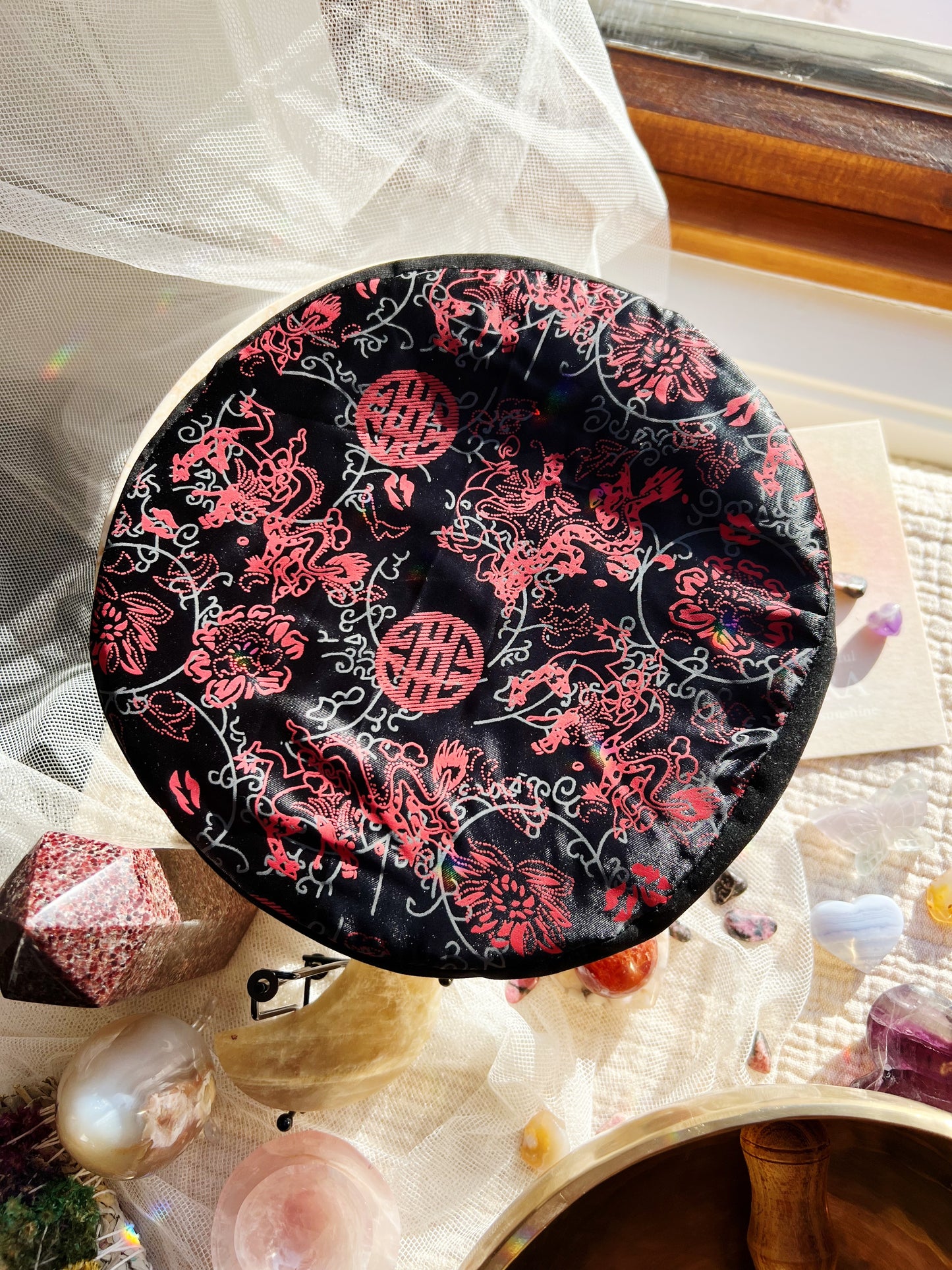 Tibetansk syngebolle, diameter ca. 24 cm