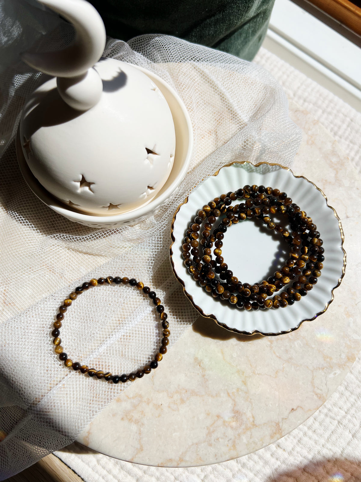 Tigerøye Armbånd 4mm