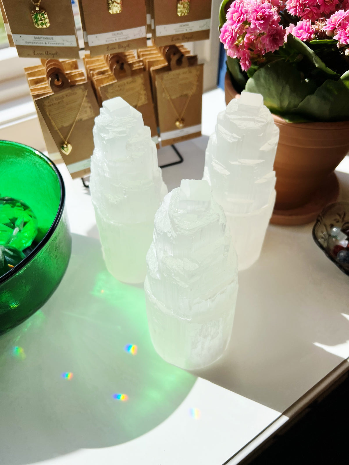 Medium Selenitt Lampe