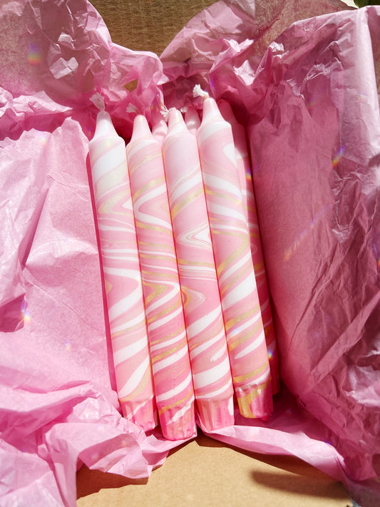 Marble Pink & Gold Luxe: Light pink Kronelys
