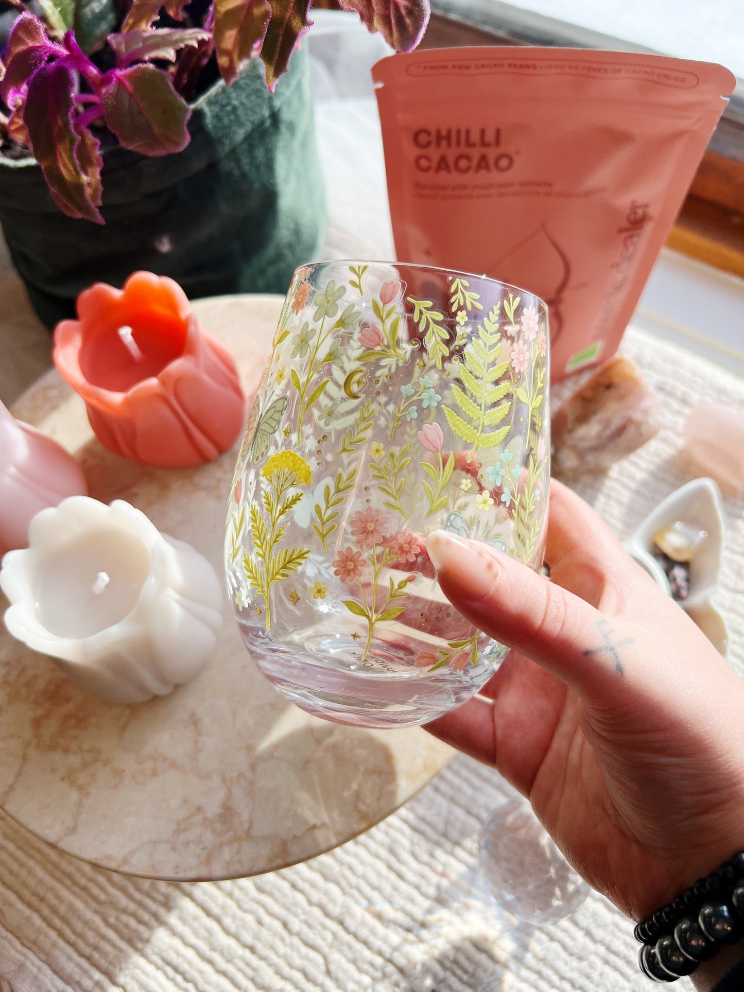 Luna Bloom Blomster Glass