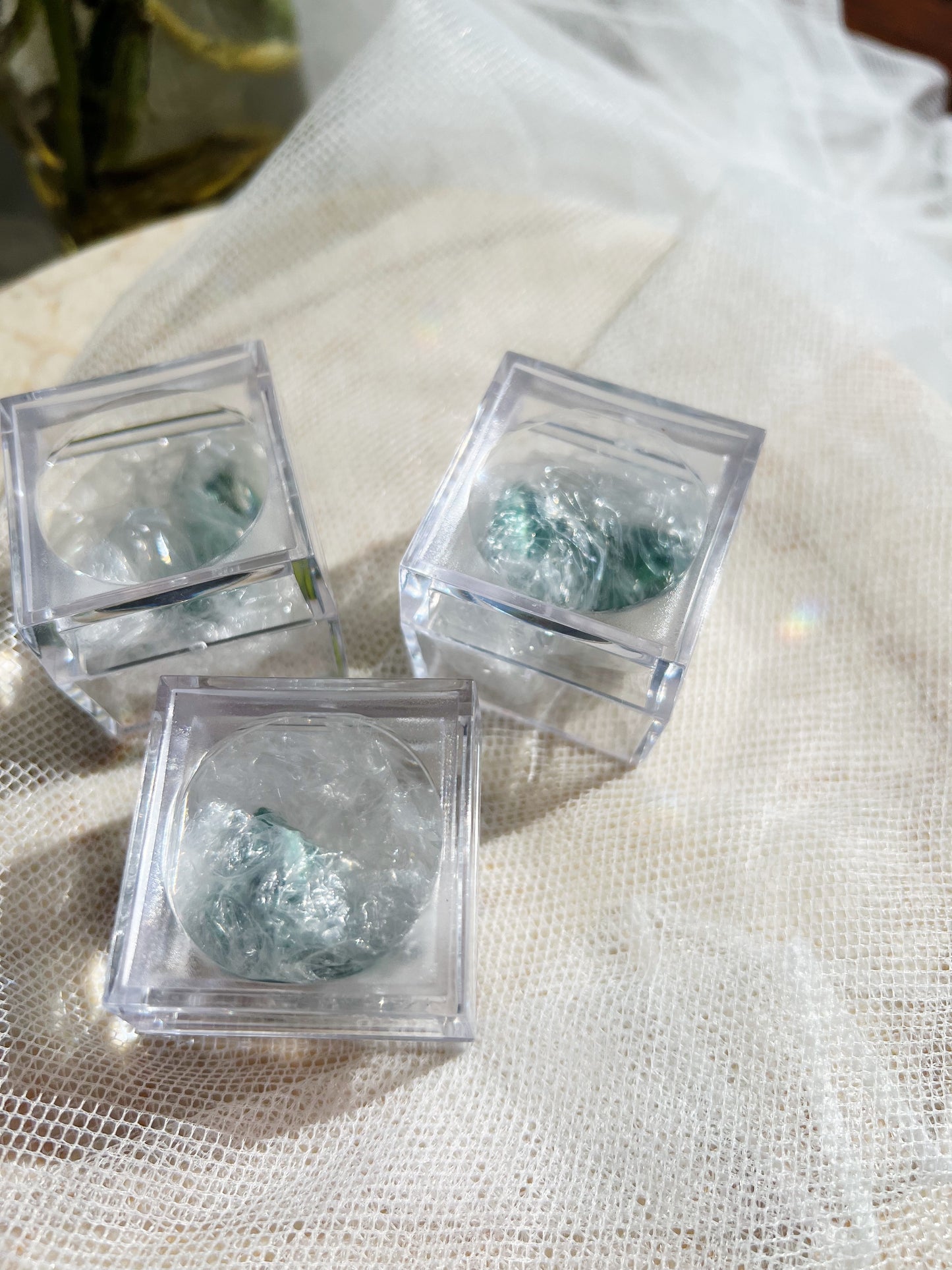Mystery Plukk – Velvet / Fibrous Malakitt I Magnifying Boks