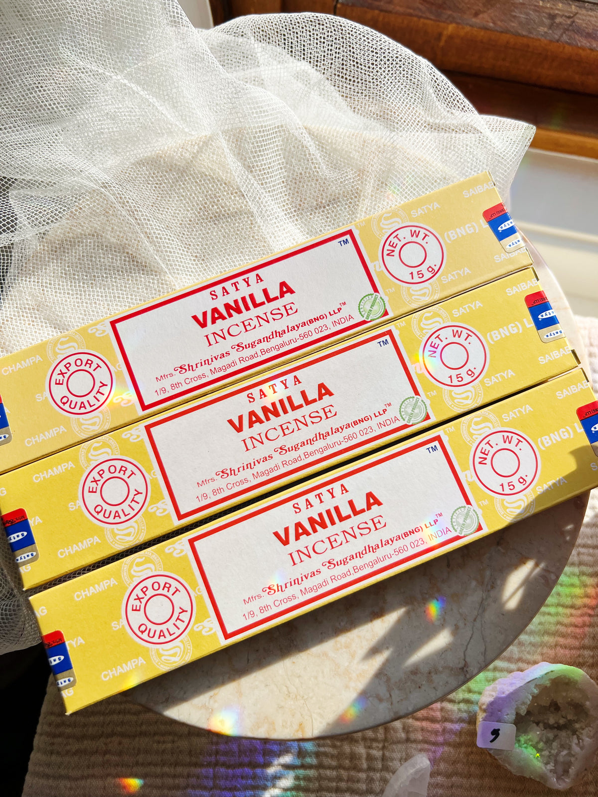 Vanilla Røkelsespinner Satya