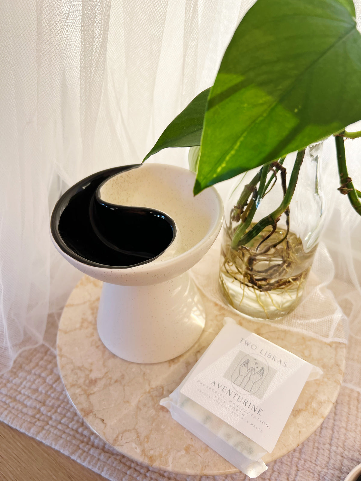 Yin Yang dobbel Olje og Wax Melt Brenner