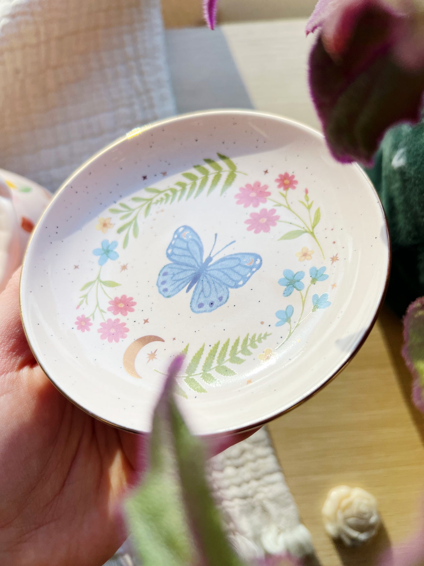 Luna Sommerfugl Smykkeskål