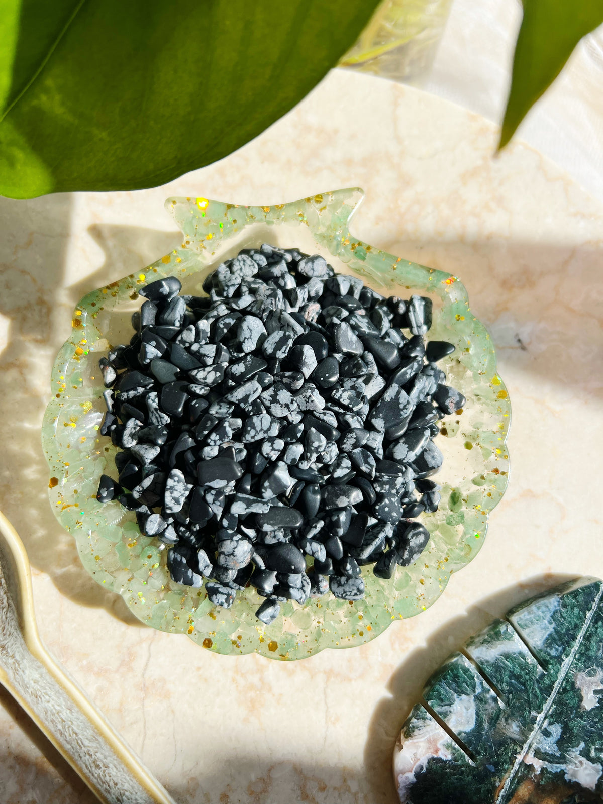 Snøfnugg Obsidian Krystallchips