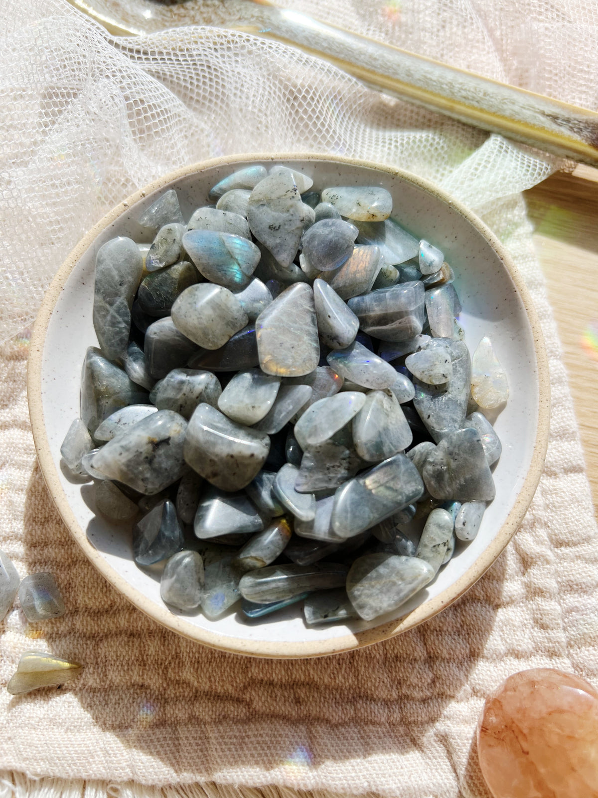 Labradoritt Krystallchips