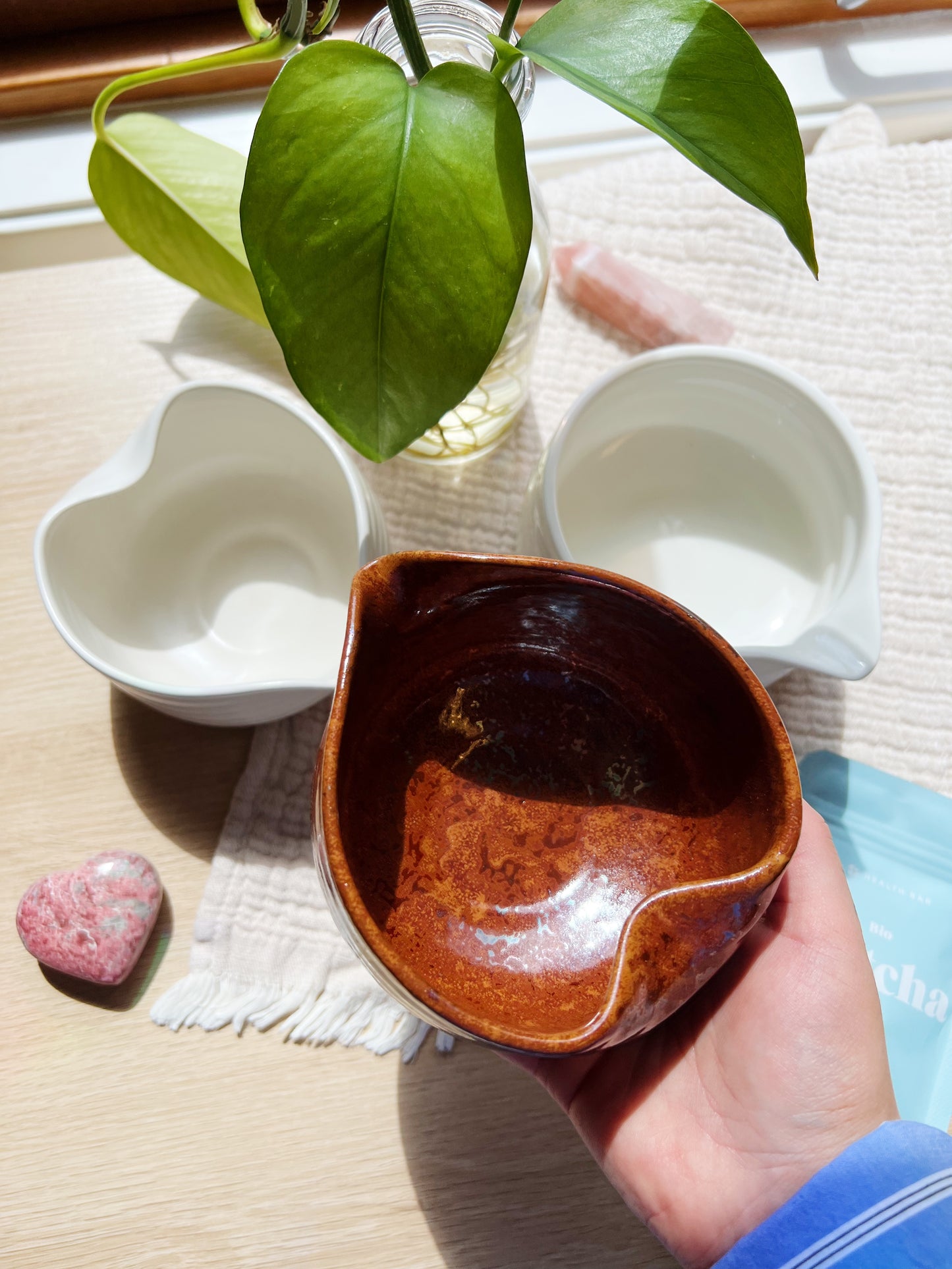Hearty Matcha Mixing Bolle – Silvery Brown