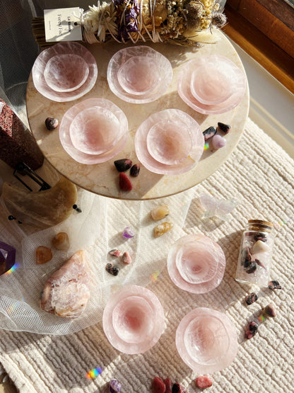 Love's Embrace Rosenkvarts Skåler