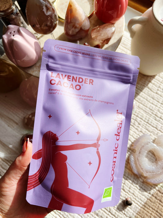 Lavendel Kakao med Medisinsk Sopp - Lion's Mane, Reishi & Maitake (120g)