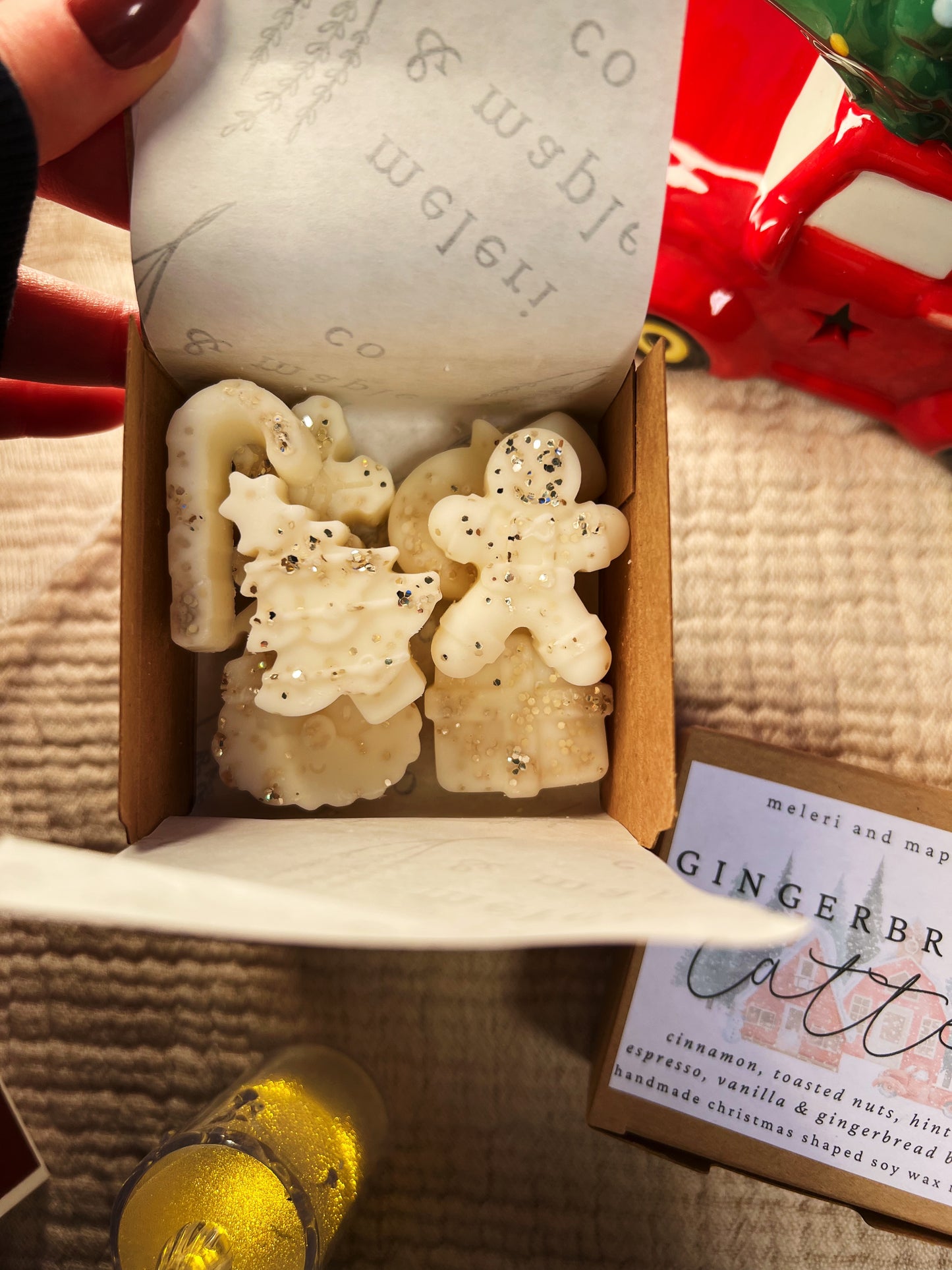 Wax Melts juleformer – Gingerbread Latte