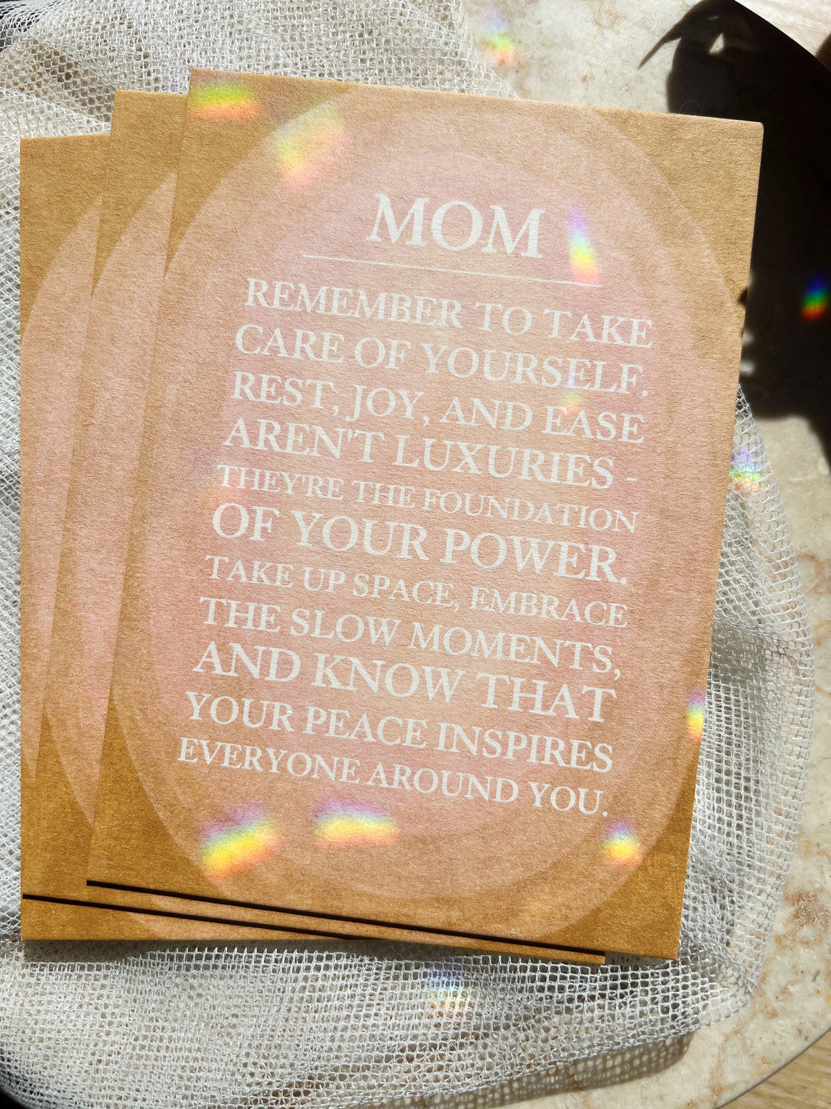 Mom – A Self-Care Reminder - Postkort