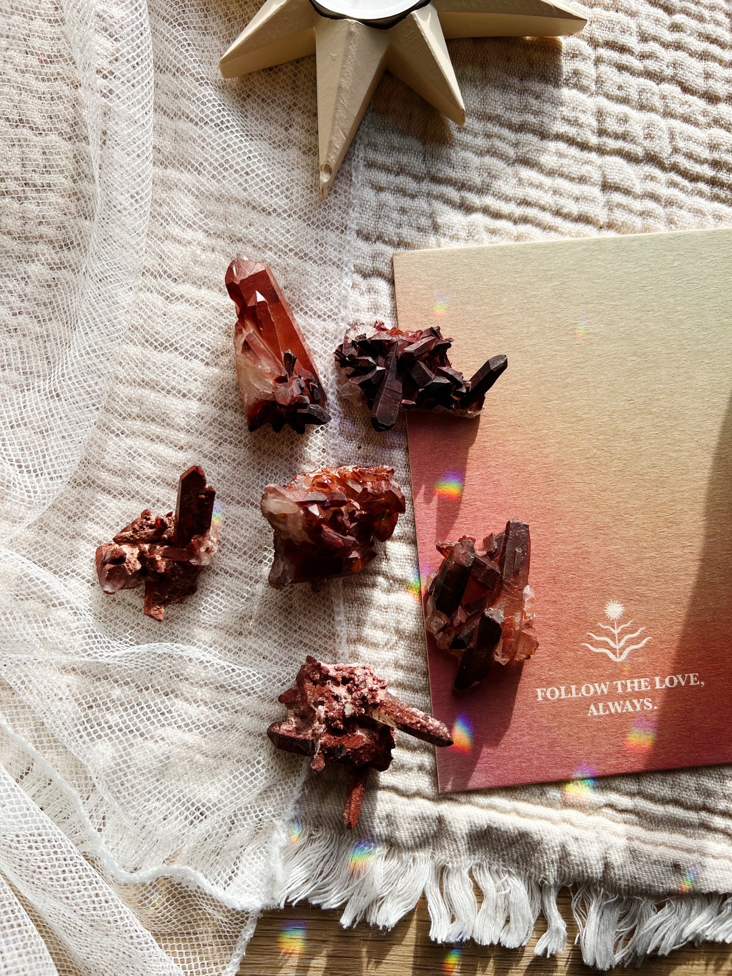 Rød Hematitt Ferruginous Kvarts – 4cm