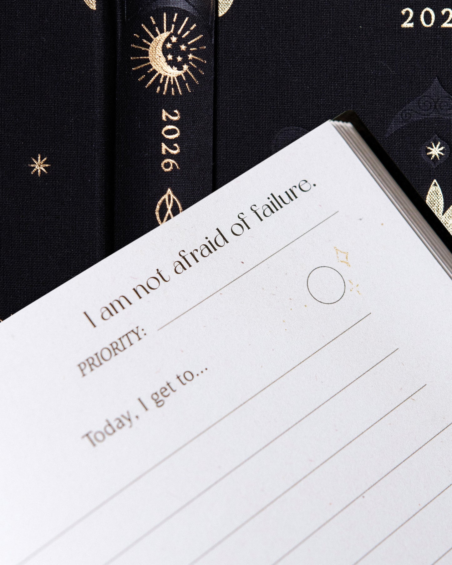 Black 2026 Daily Planner