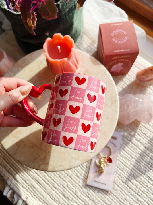 Elsk Deg Selv Valentinskopp med Hjertehåndtak