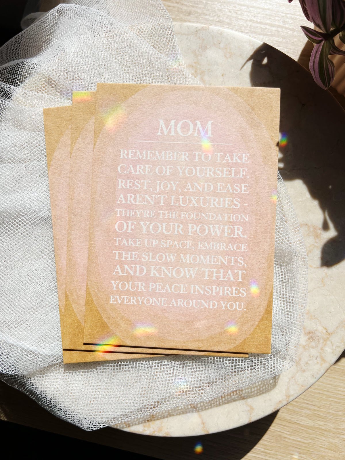 Mom – A Self-Care Reminder - Postkort