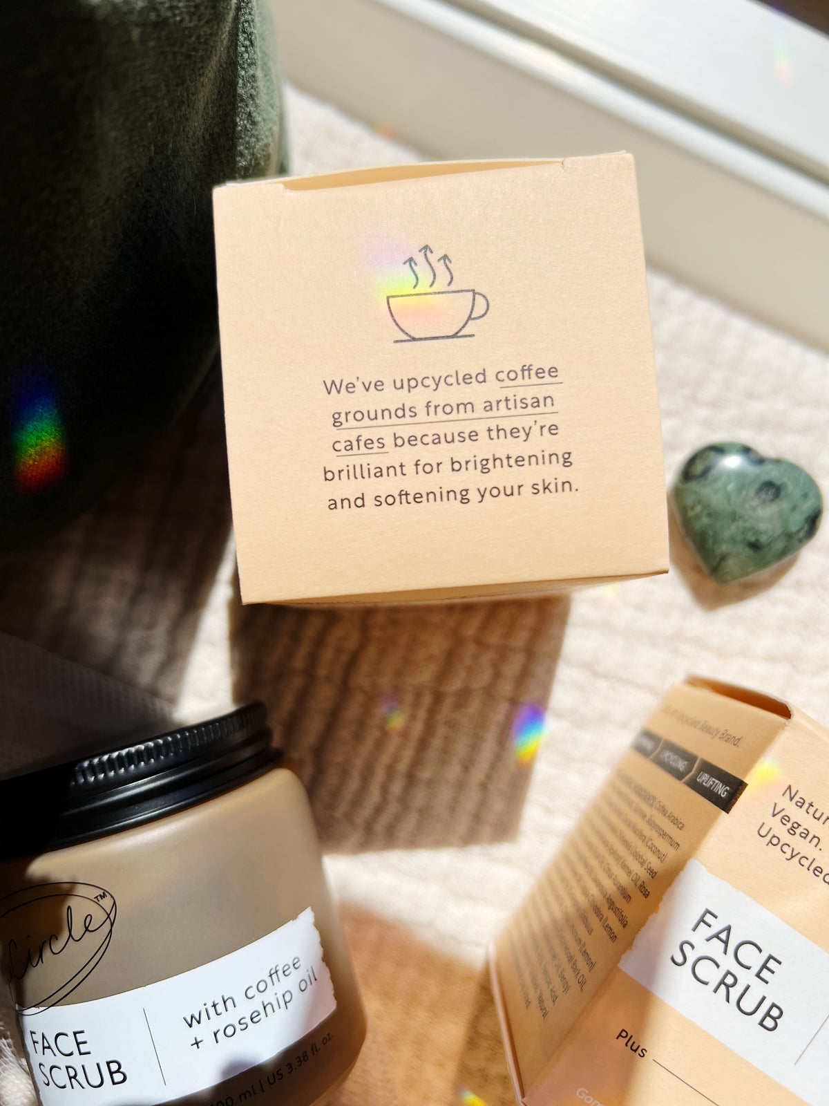 Coffee Face Scrub med Rosehip Oil