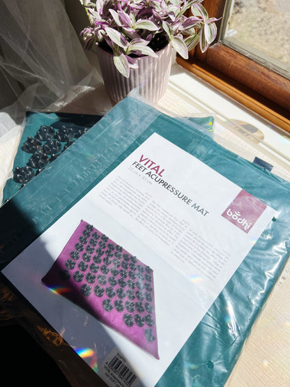 VITAL Akupressursmatte for Føttene SOFT | Teal