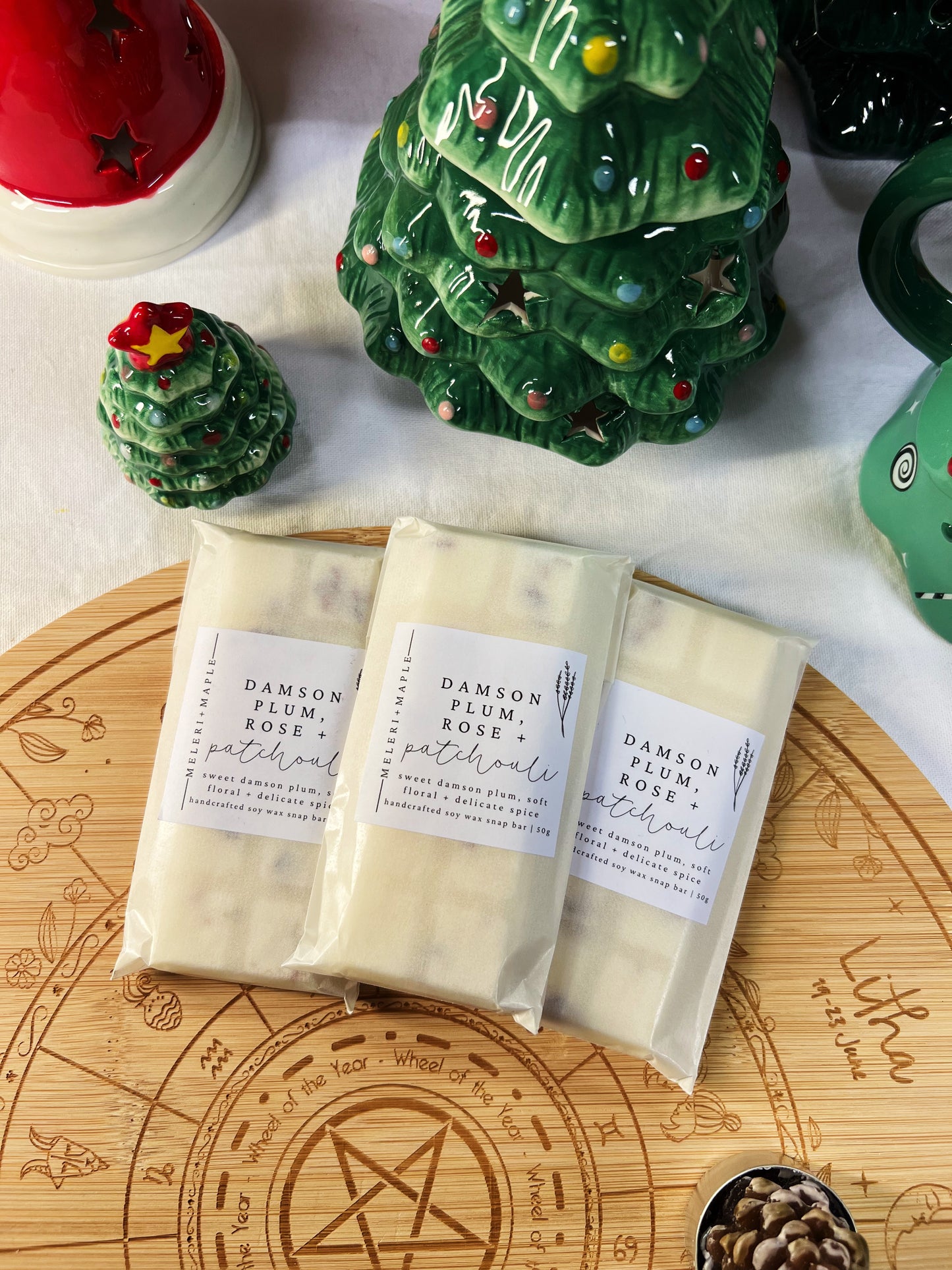 Damson Plum, Rose & Patchouli Snap Bar Wax Melt