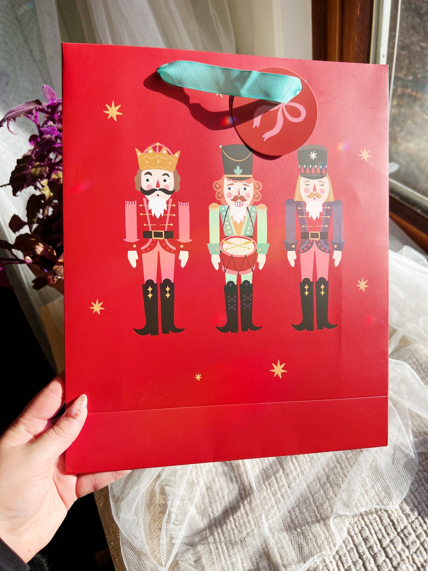 Rød Gavepose – Nutcracker (34 cm)