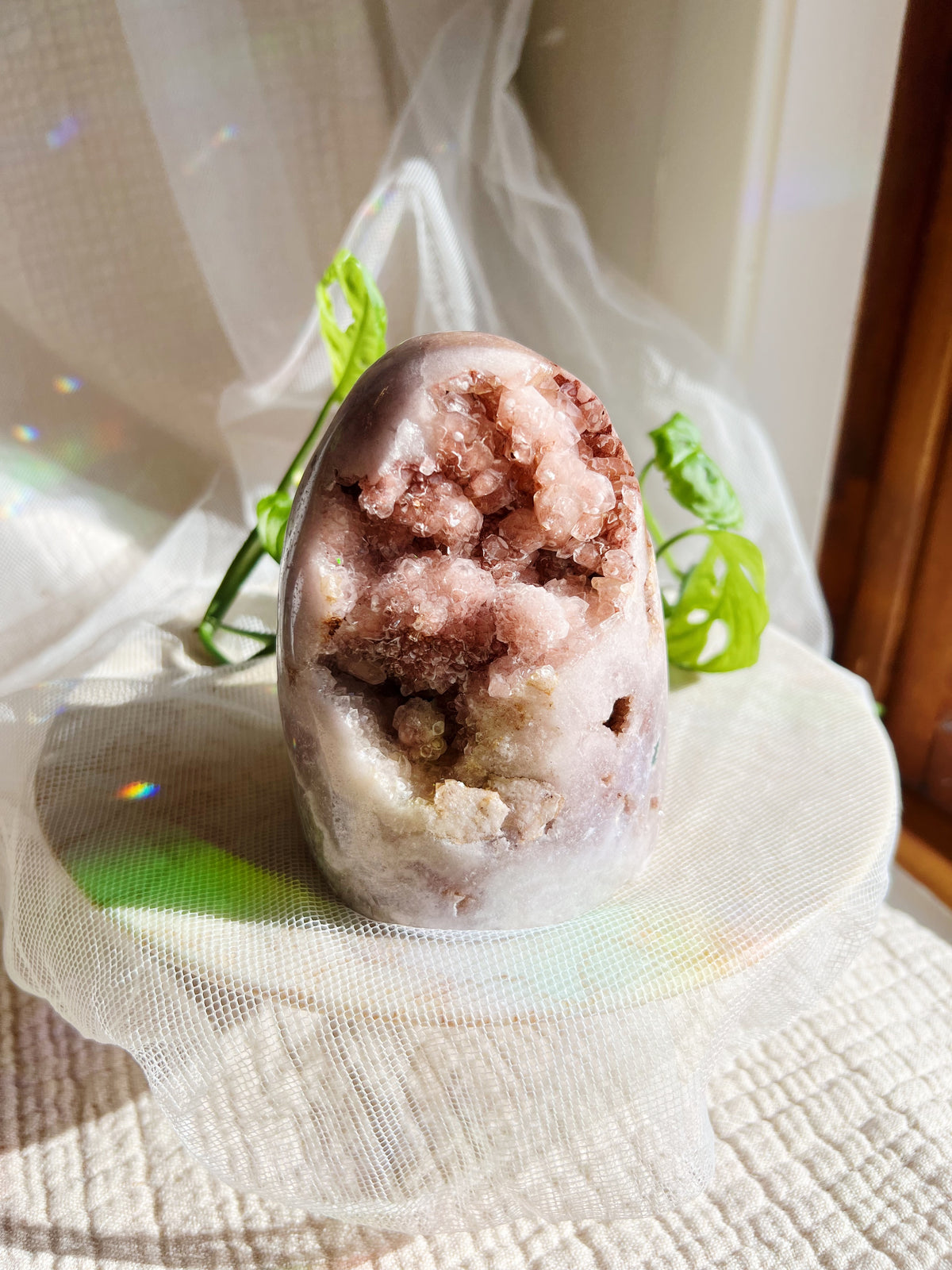 Rosa Ametyst Geode – 1336g