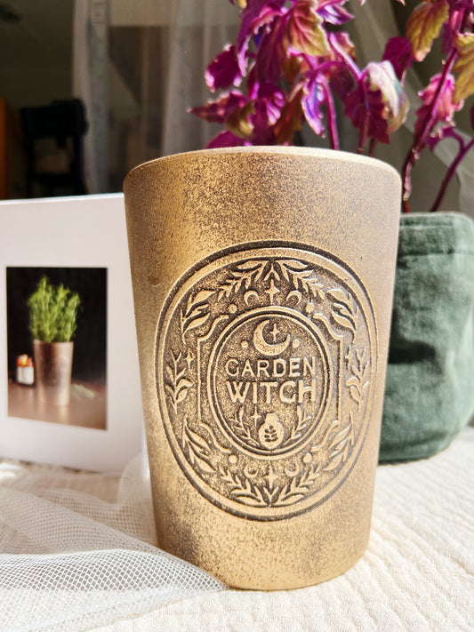 Garden Witch Terrakottapotte i Bronse