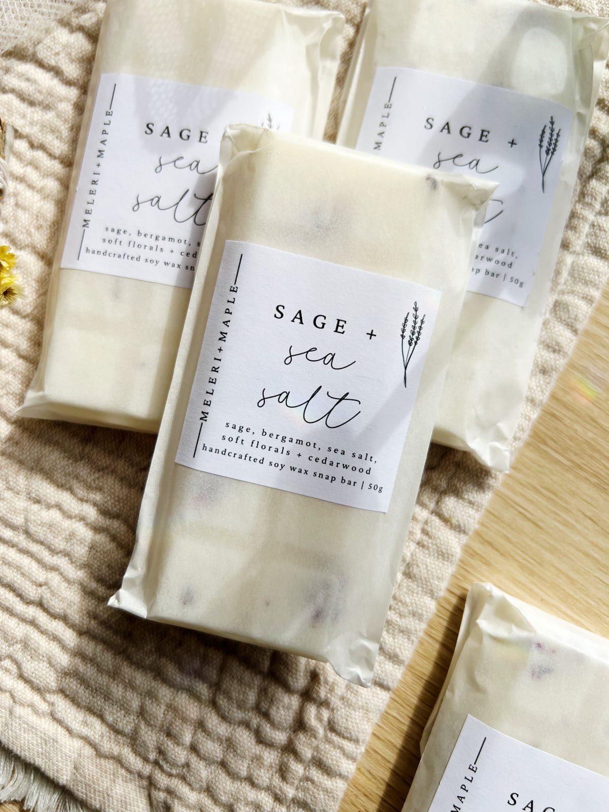 Sage + Sea Salt Snap Bar Wax Melt