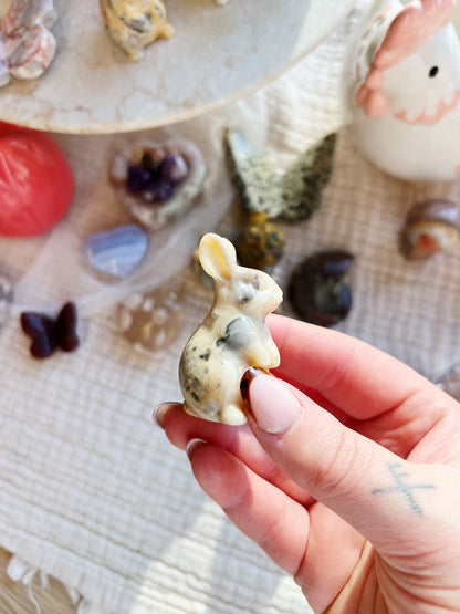 Crazy Lace Agat Krystall Kaninfigur