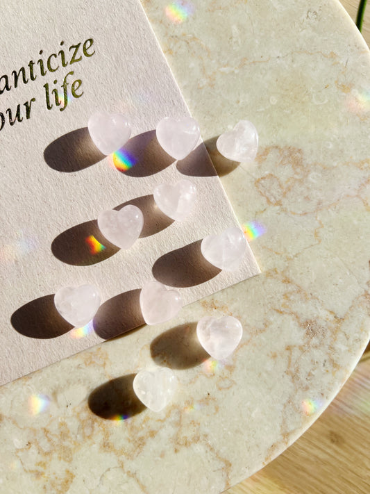 Mini Rosenkvarts Krystallhjerte