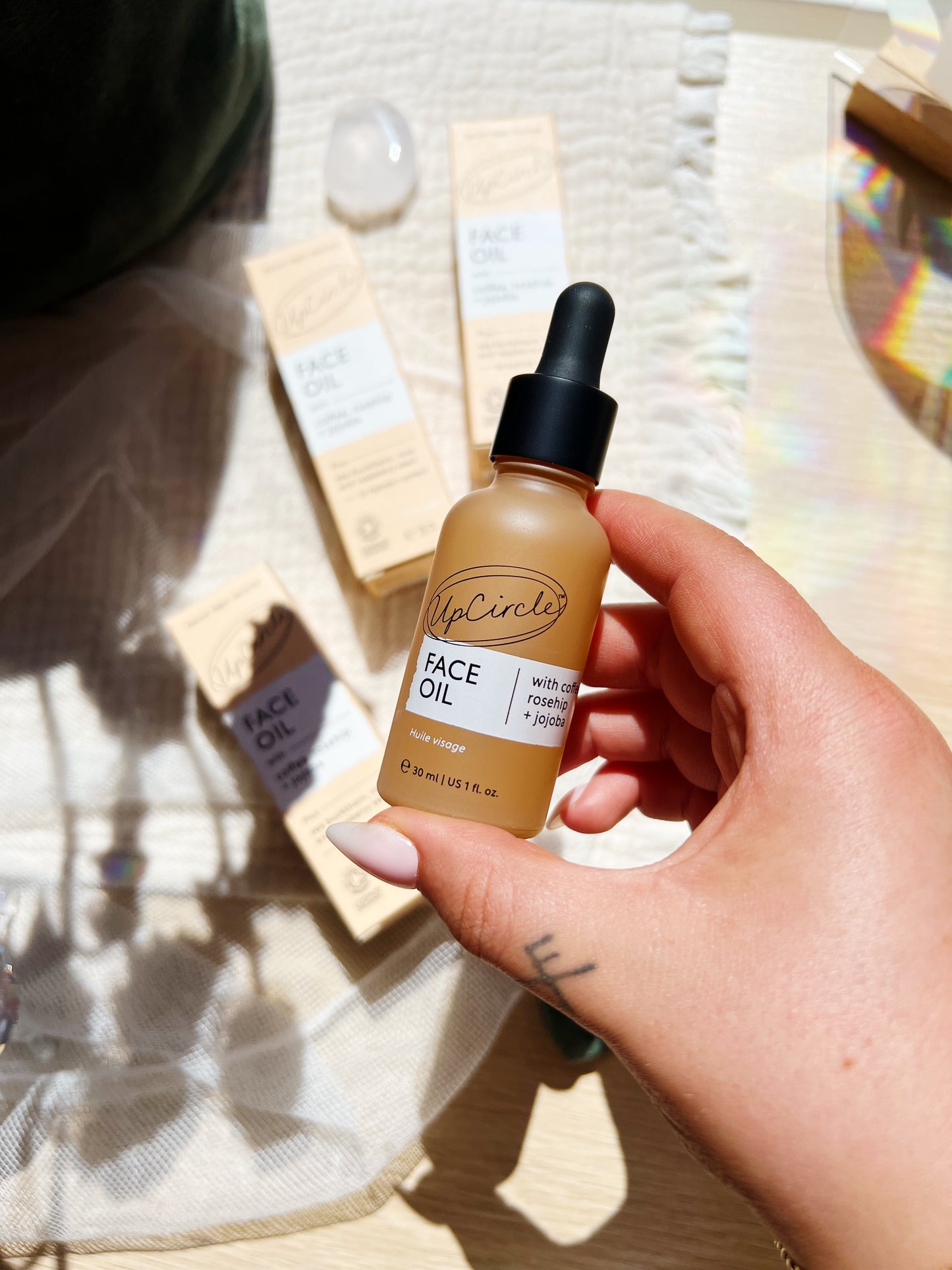 Face Oil med coffee, rosehip + jojoba
