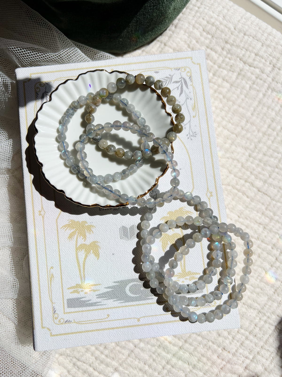 Labradoritt Armbånd 6mm