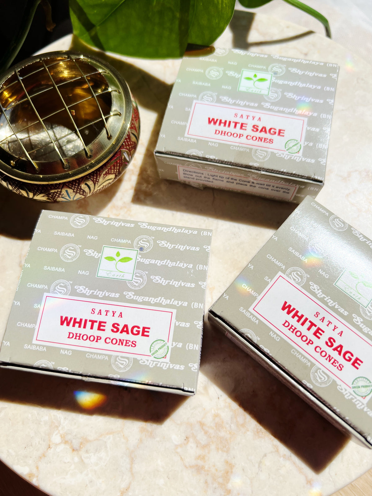 White Sage Røkelseskjegler Satya