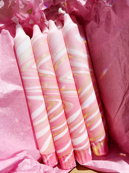 Marble Pink & Gold Luxe: Light pink Kronelys