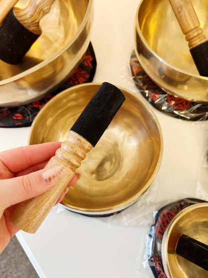 Tibetansk syngebolle, diameter ca. 15 cm