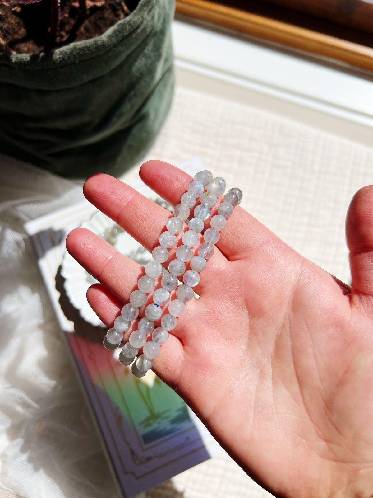 Labradoritt Armbånd 6mm