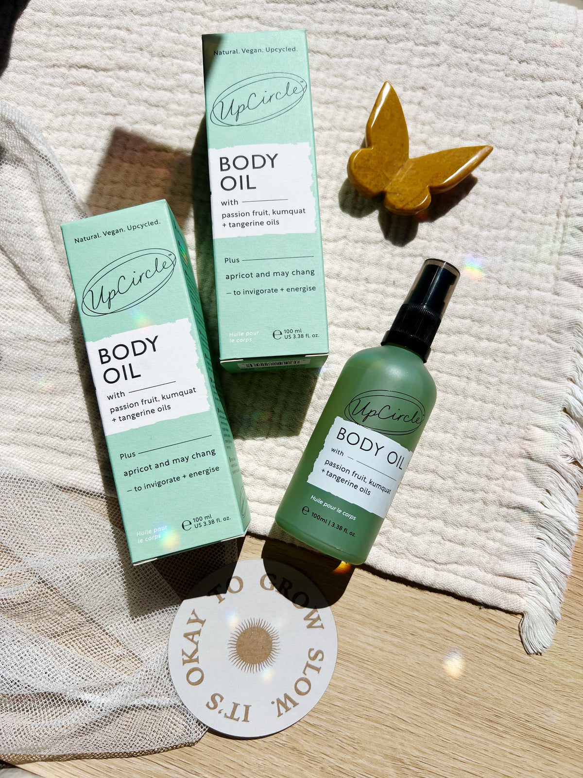 Body Oil med Passionfruit & Tangerine