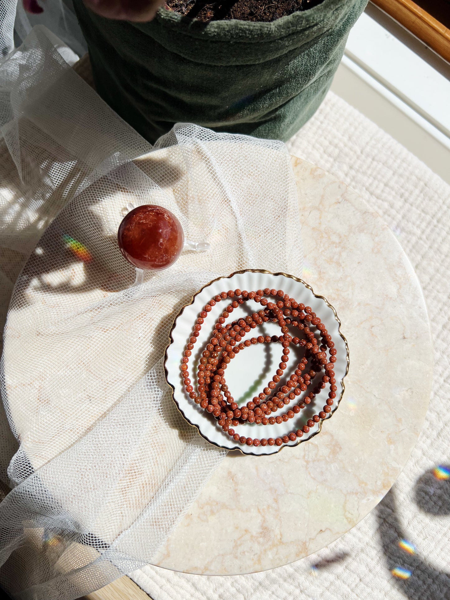 Goldstone Armbånd - 4mm