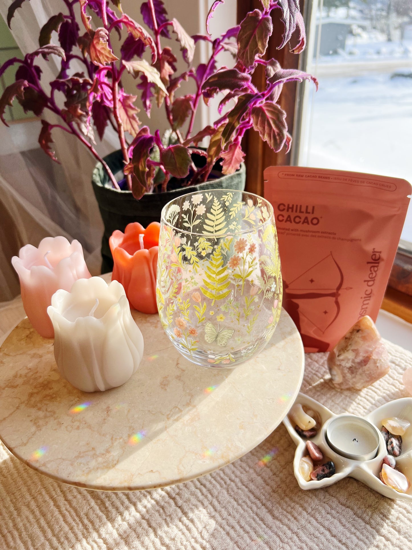 Luna Bloom Blomster Glass