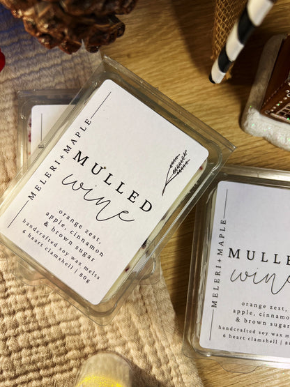 Mulled Wine Christmas Heart Wax Melts