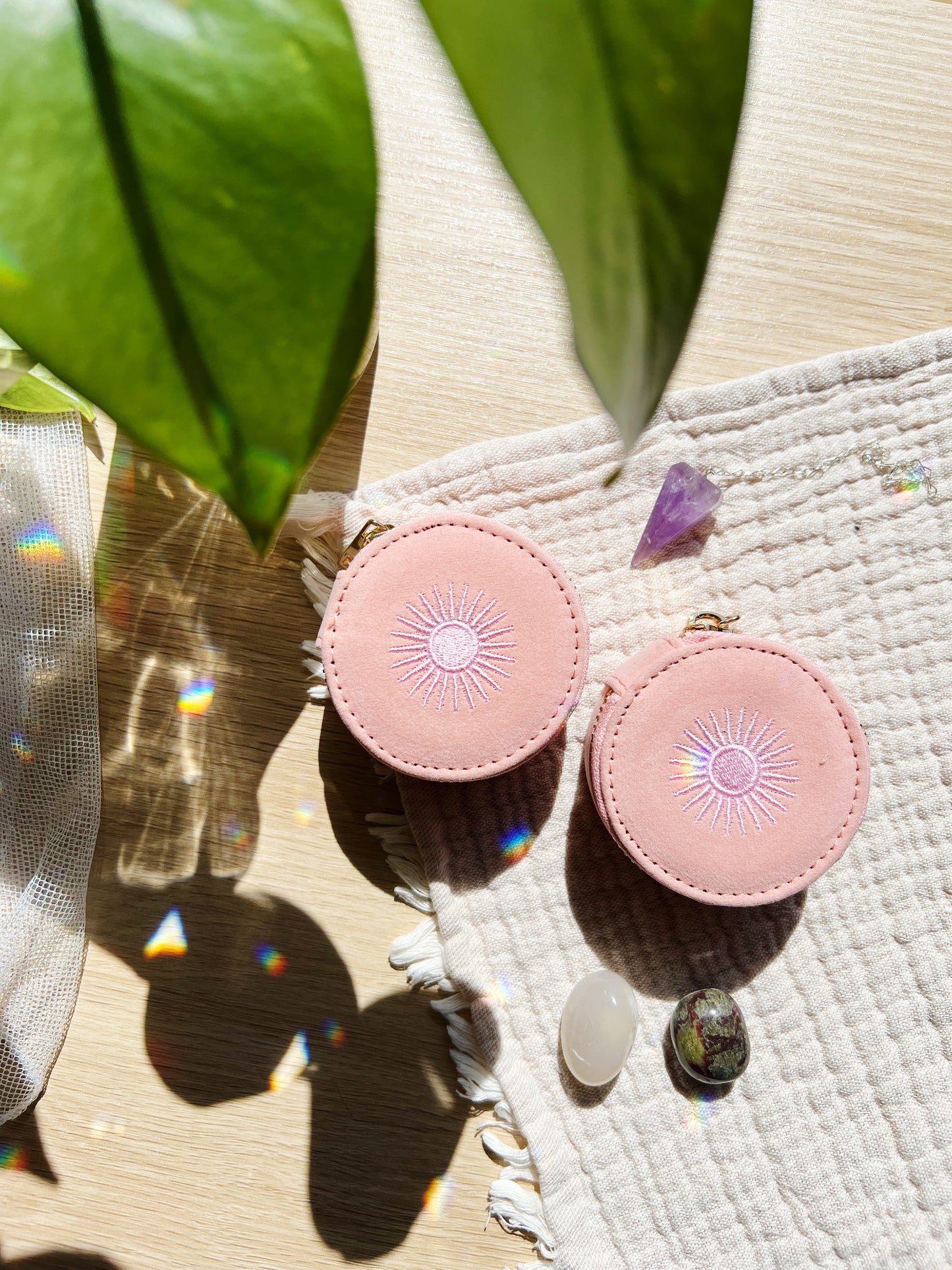 Mini Travel Jewellery Case Rose