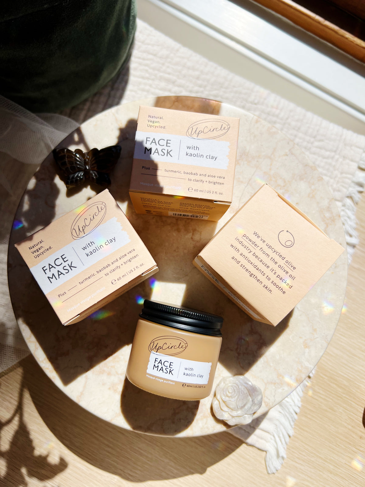 Face Mask med Kaolin Clay & Olive Stone Powder
