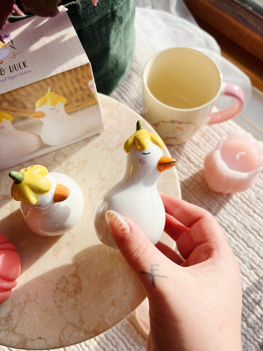 Daisy & Duck Salt og Pepper Krydderbøsser