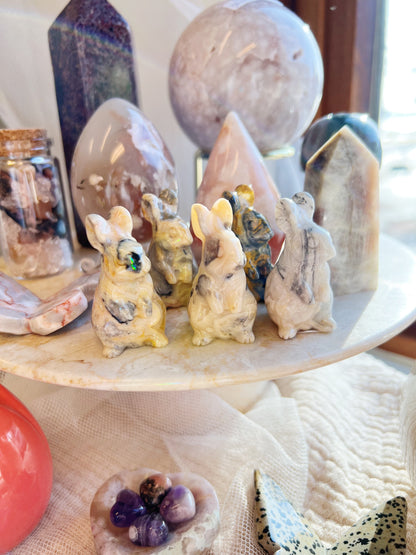 Crazy Lace Agat Krystall Kaninfigur