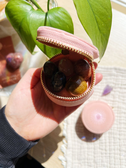 Mini Travel Jewellery Case Rose