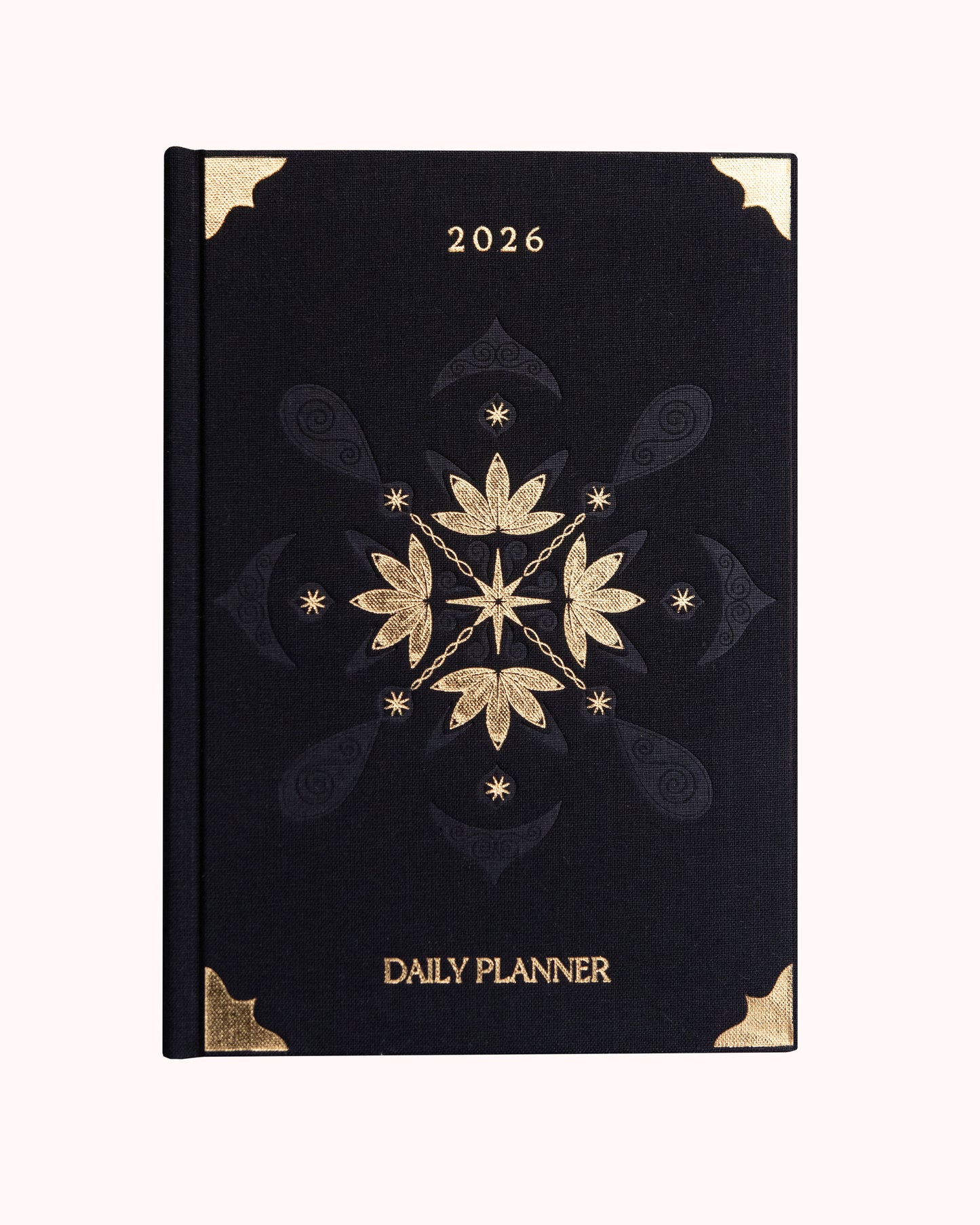 Black 2026 Daily Planner