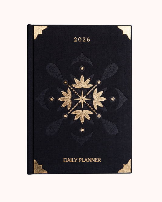 Black 2026 Daily Planner