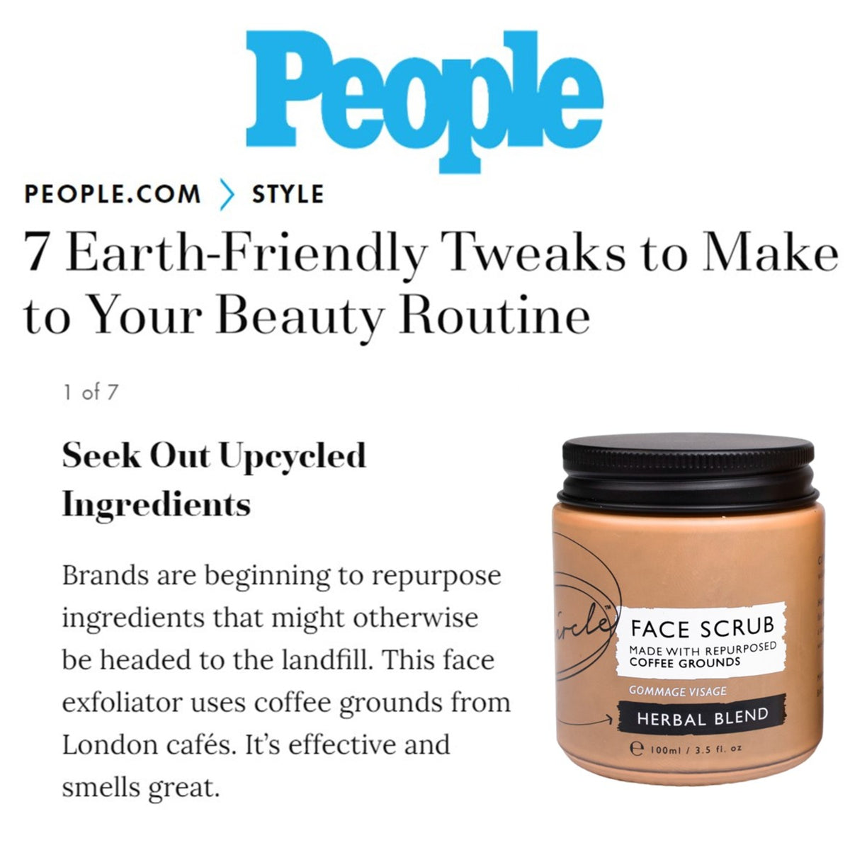 Coffee Face Scrub med Rosehip Oil