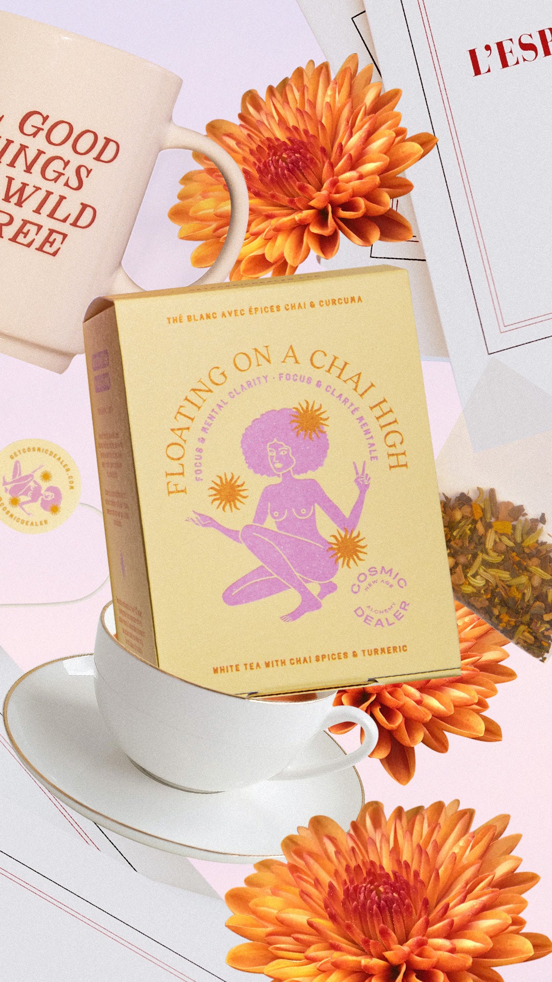 Floating on a Chai High - Hvit Chai Te med Gurkemeie (12 teposer)
