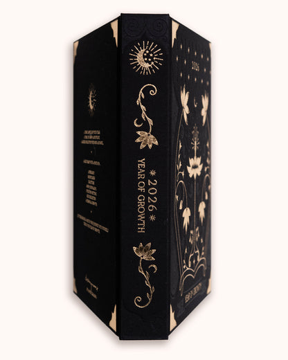 Black 2026 Year of Growth Årsplanlegger