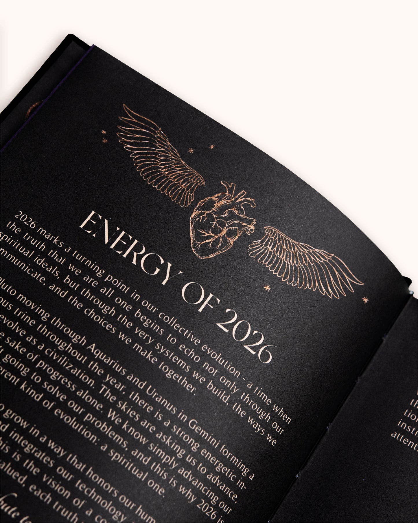 Black 2026 Year of Growth Årsplanlegger